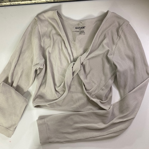 Garage Long Sleeve Crop Top - Picture 1 of 2